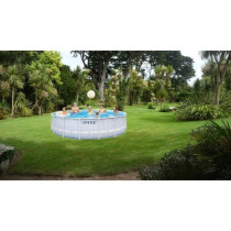 Piscine tubulaire ronde Chevron Diam. 4,88 m - Intex