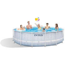 Piscine tubulaire ronde Chevron Diam. 4,88 m - Intex