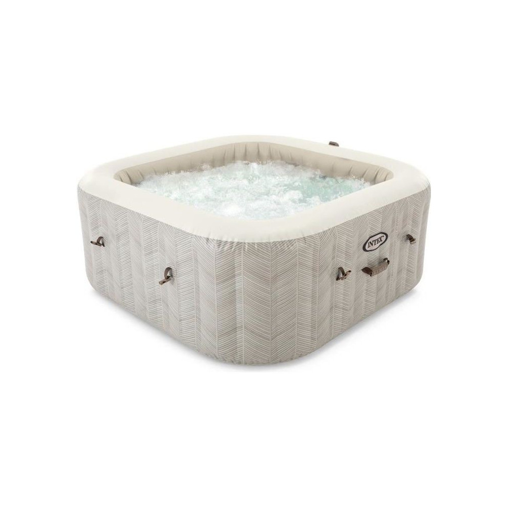 Spa gonflable INTEX - Chevron - 173 x 173 x 71 cm - 4 places - Carré