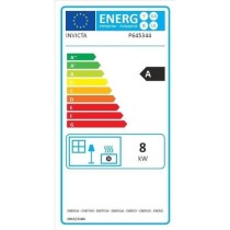 Poele a bois - INVICTA Aratos - Fonte - 8 KW - Bûches 40 cm