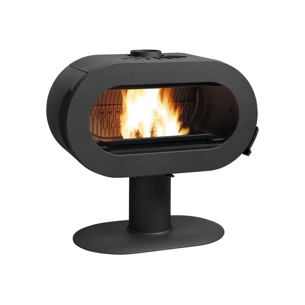 Poele a bois - INVICTA Fifty sur pied - 10 Kw - Bûches 60 cm