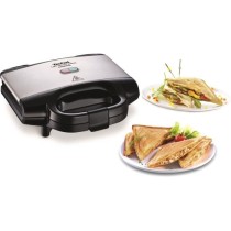 TEFAL Croque-monsieur, Revetement antiadhésif, Verrouillage sécurité, Poignée thermorésistante SM155212