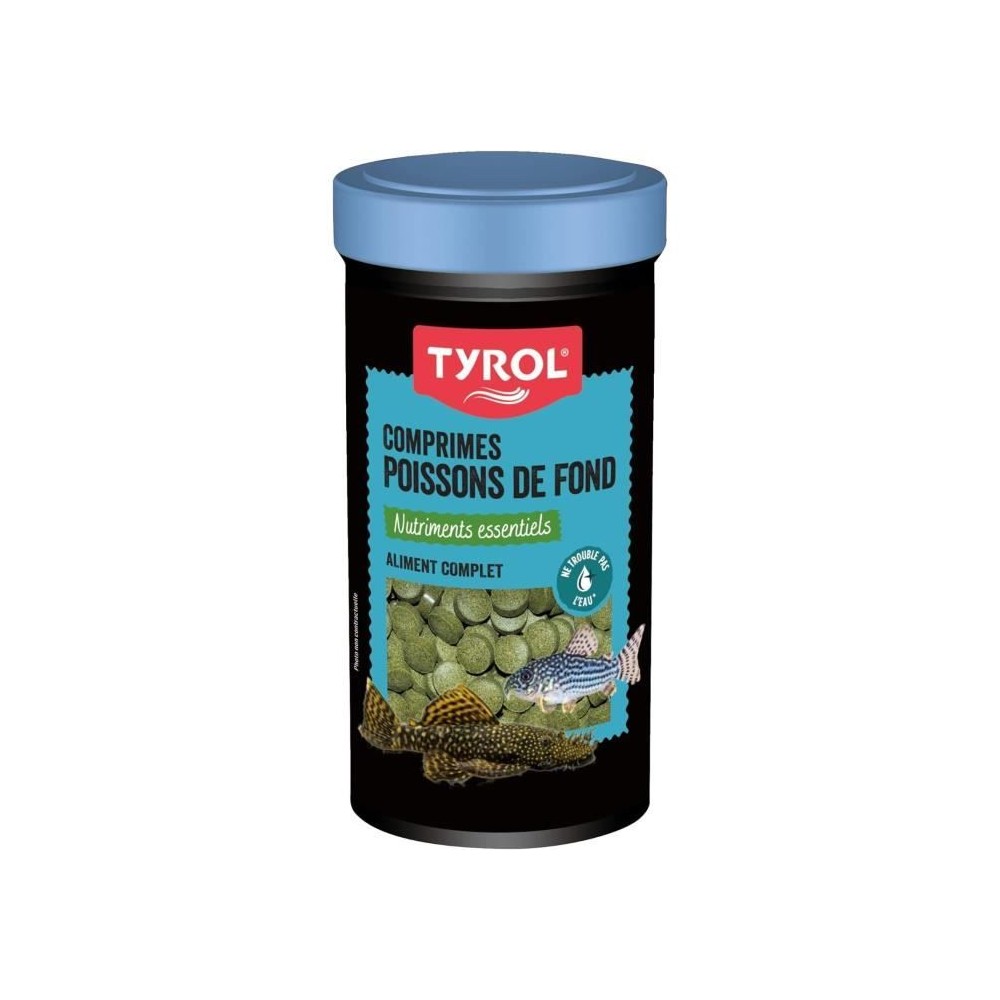 Aliment complet en comprimés - TYROL - 362890 - Poissons de fond - 250 ml