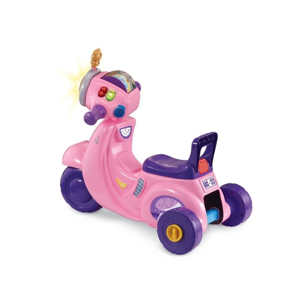 VTECH PORTEUR SCOOTER INTERACTIF 3 EN 1 ROSE