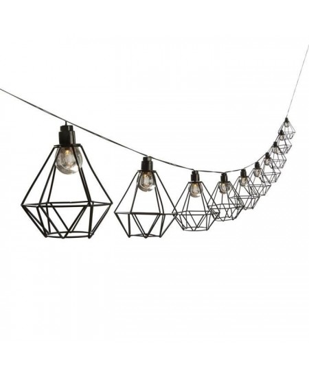 LUMIJARDIN Guirlande solaire cage diamant d'extérieur mily avec 10 ampoules LED