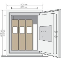 Coffre-fort ignifuge a serrure électronique - YALE - Format professionnel - 36,9 L