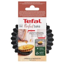 TEFAL Success Lot de 4 mini moules tartelettes 11 cm, Revetement antia