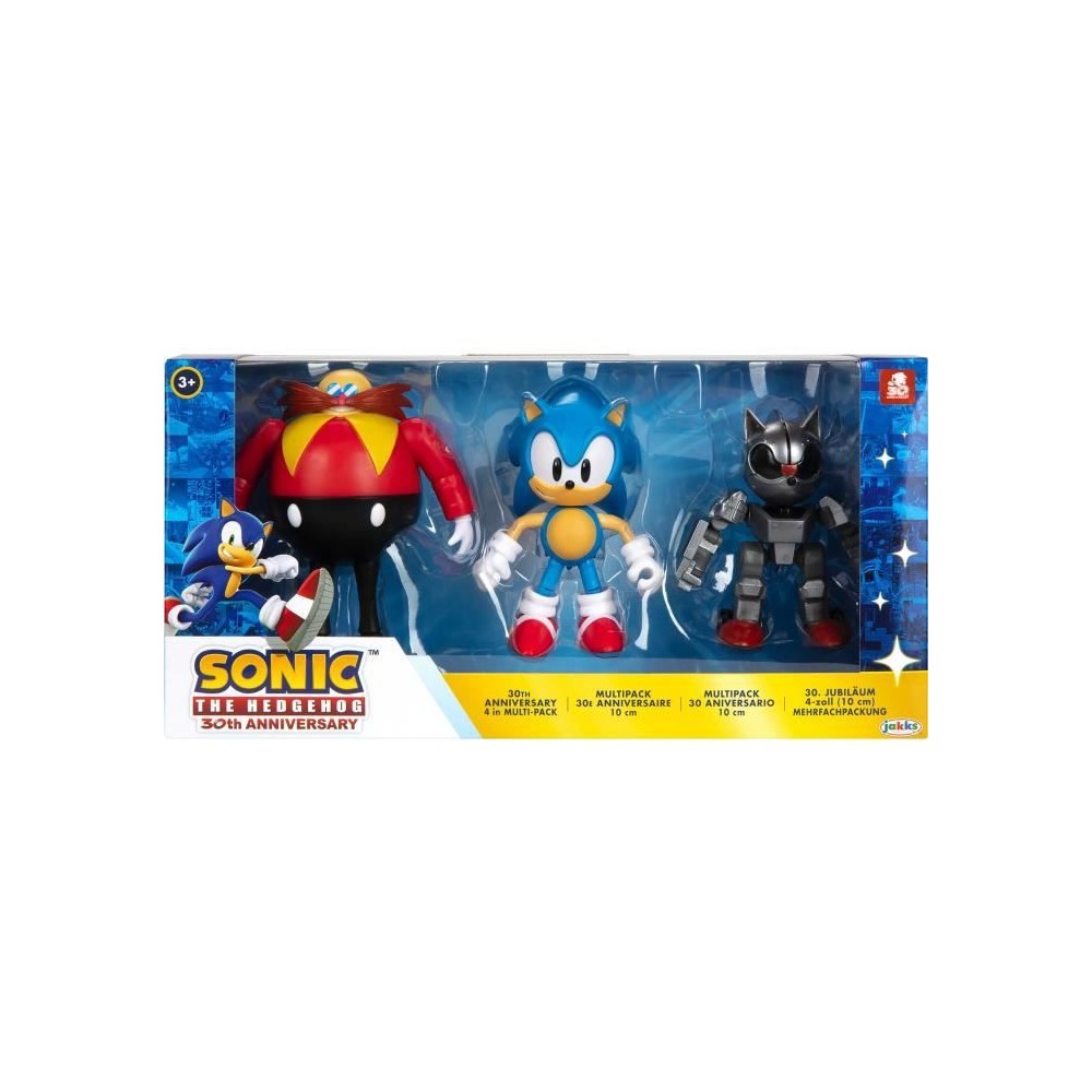 Coffret 3 figurines SONIC - 10 cm - JAKKS