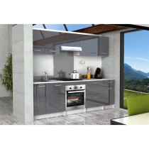 START Meuble bas de cuisine L 80 cm - Gris brillant