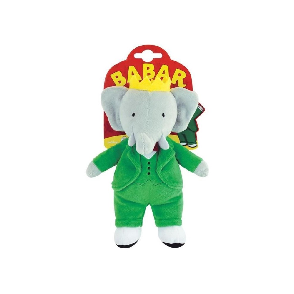 Babar Peluche Éléphant +/- 20 cm - JEMINI - Représentation parfaite