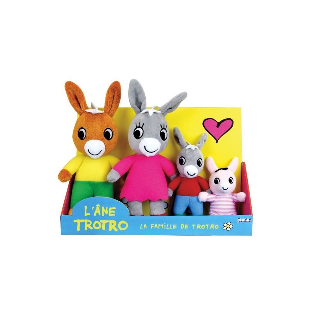 Coffret Peluche Trotro et Famille +/- 15 cm - JEMINI - Trotro, sa mama