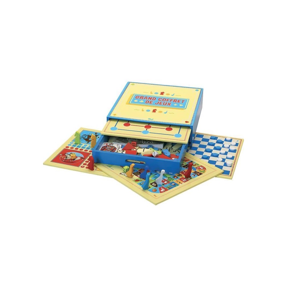 Jeu de société en bois - L'ARBRE A JOUER - Grand Coffret de Jeux - 2