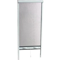 Moustiquaire de porte fenetre L160 X H220 cm a tirage direct en alumin