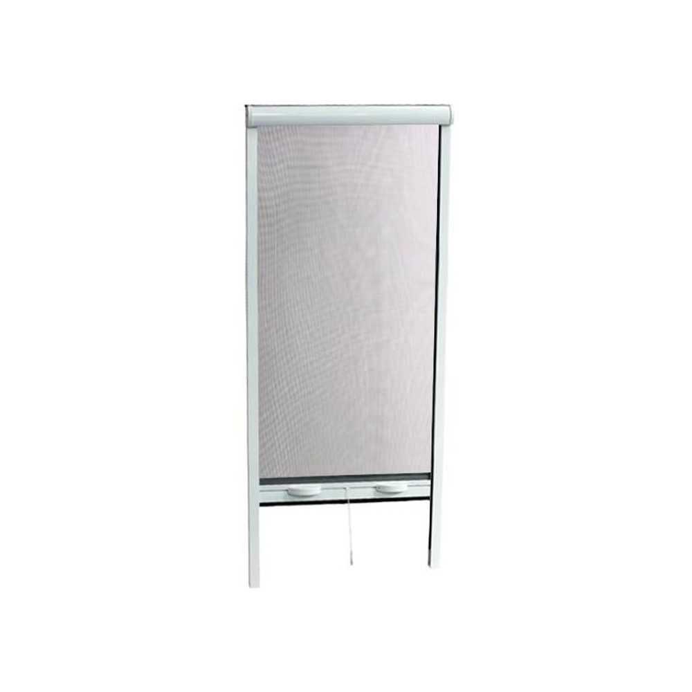 Moustiquaire de porte fenetre L160 X H220 cm a tirage direct en alumin