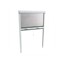 Moustiquaire de porte fenetre L160 X H220 cm a tirage direct en alumin