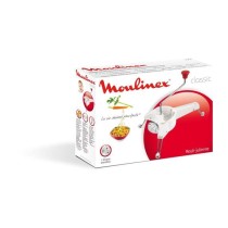 MOULINEX Classic Mouli-julienne, Râpe, Emince, Pieds rabattables, Compatible lave-vaisselle, Fabriqué en France, Blanc K101101