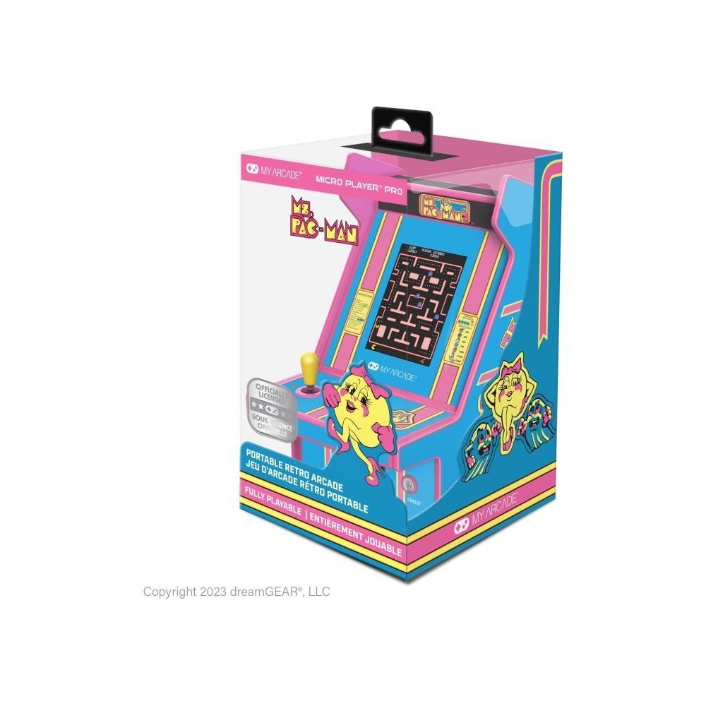 Console Micro Player PRO - Ms. Pac-Man - Arcade - Atari - Ecran 7cm Ha