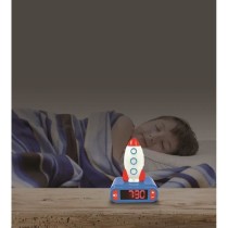 Réveil avec veilleuse fusée - LEXIBOOK - Effets sonores de l'espace - Écran LCD - Pour enfant a partir de 3 ans