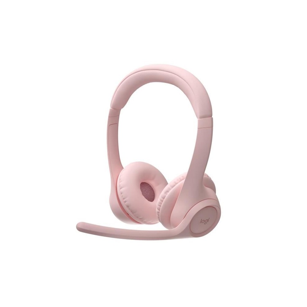 Casque PC Logitech Zone 300 Bluetooth sans fil avec microphone anti-parasite - Rose