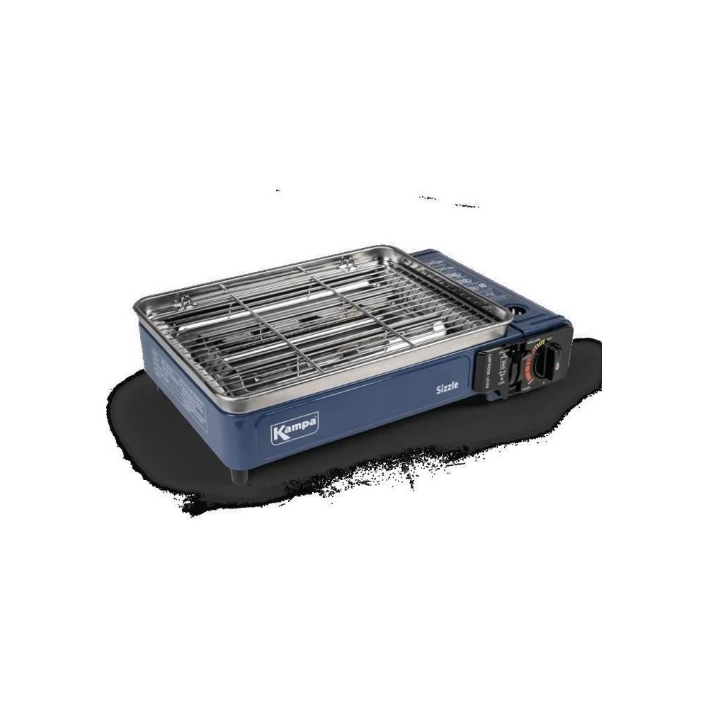 Gril Barbecue a cartouche gaz - KAMPA - Sizzle - Bleu