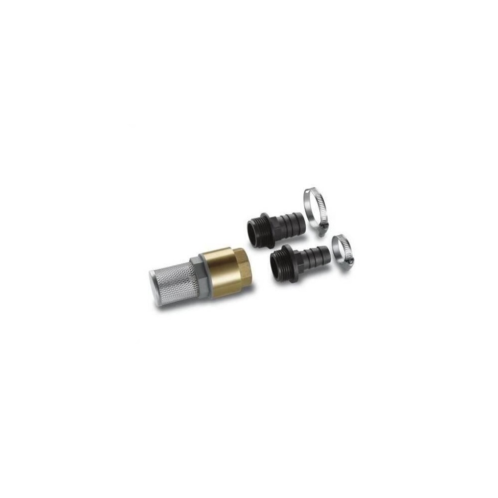 Kit complet d'aspiration KARCHER - Adaptateur 1/3/4 - Crépine inox av