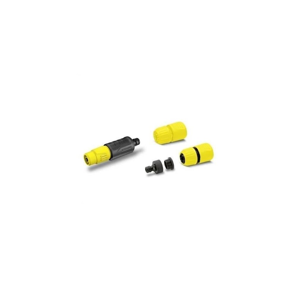 Set lance d'arrosage - KARCHER - Jaune - 2 formes de jets - aquastop