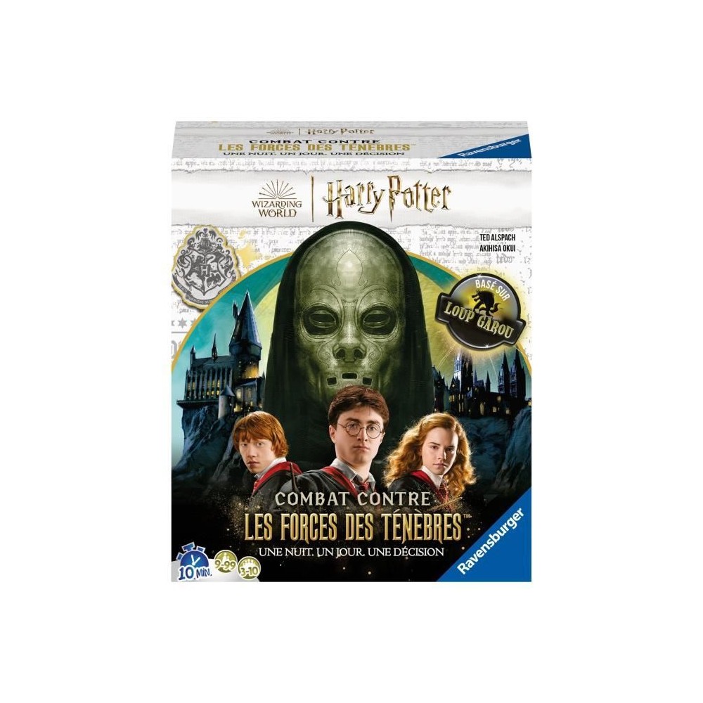 Jeux de société Harry Potter Combat contre les forces de ténebres, basé sur le jeu Loup-Garou, Des 9 Ans, Ravensburger, 2735