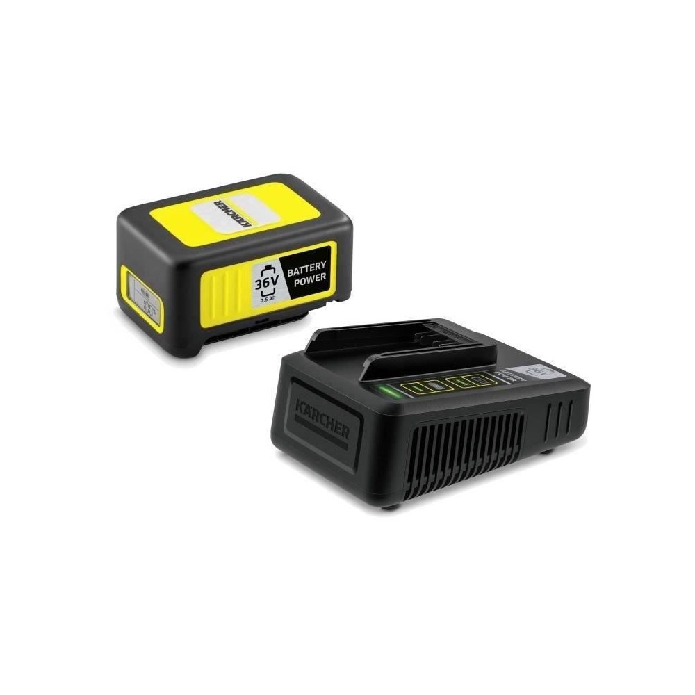 Batterie KARCHER POWER 36V / 2.5 Ah avec écran LCD et chargeur rapide