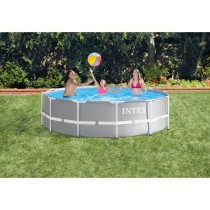 Kit Piscine hors sol tubulaire INTEX - Pris Frame - 366 x 122 cm - Ronde (Livrée avec pompe et échelle) - 26718FR