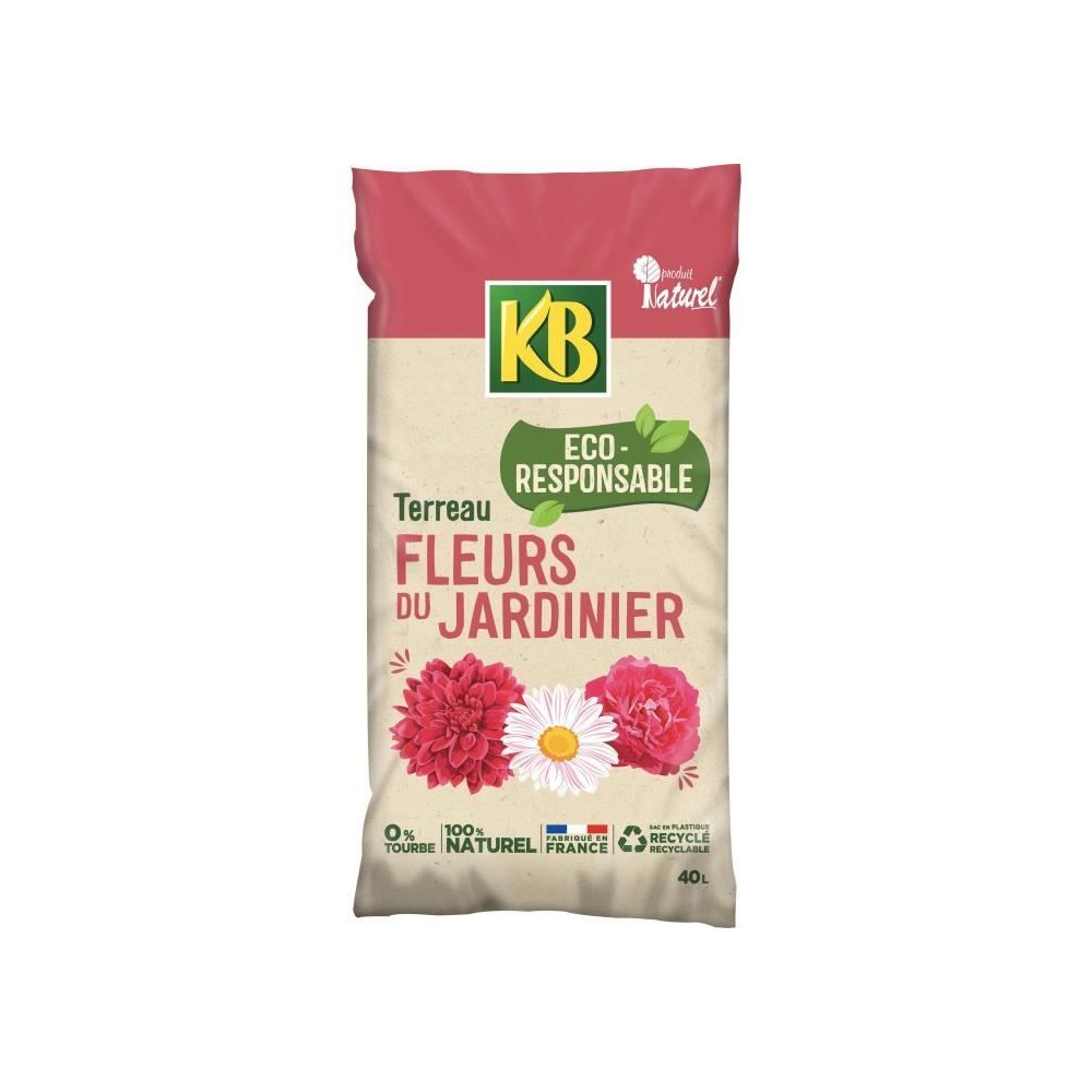 KB - Terreau pour fleurs du jardinier UAB 40L