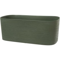 Jardiniere + réserve eau - GARDEN ID Respect - Vert de gris 50 x 17 cm - 100% déchets ménagers - 100% recyclable