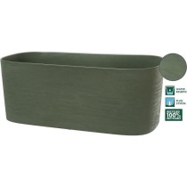 Jardiniere + réserve eau - GARDEN ID Respect - Vert de gris 50 x 17 cm - 100% déchets ménagers - 100% recyclable