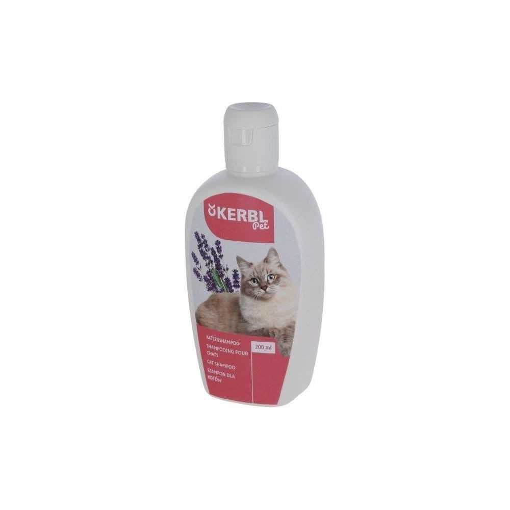 Shampoing pour chats - KERBL - 200 ml - Lavande - Mangue - Eclat et do