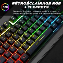 Clavier Gamer - The G-Lab - KEYZ CAESIUM TKL - RGB - Filaire - Azerty