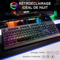 Clavier Gamer - The G-Lab - KEYZ TUNGSTEN - Sans Fil - Rainbow - Azert