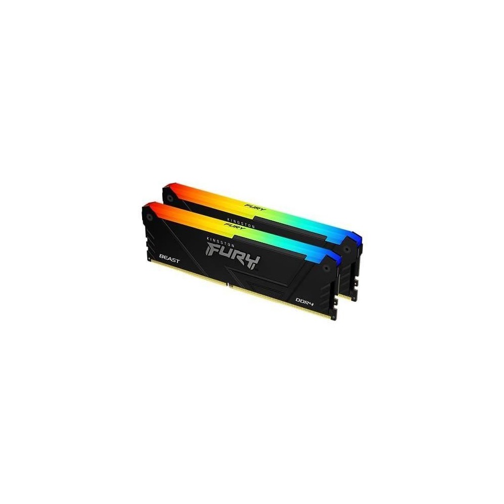 Mémoire RAM - KINGSTON - FURY Beast - RGB - 16 Go (2 x 8 Go) - DDR4 -