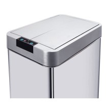 KITCHEN MOVE Poubelle automatique SILVERLAKE - 60L - Inox avec cerclag