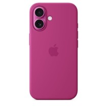 APPLE iPhone 16 - Coque en silicone avec MagSafe - Fuchsia