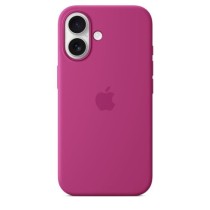 APPLE iPhone 16 - Coque en silicone avec MagSafe - Fuchsia