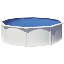 GRE - Kit Piscine hors sol acier ronde blanche Ø480 x 122 cm (Livrée