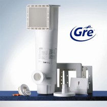 GRE - Kit Piscine hors sol acier ronde blanche - Ø300 x H122 (Livrée