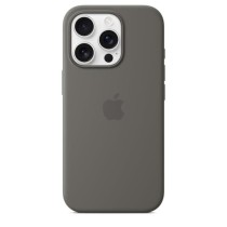 APPLE iPhone 16 Pro - Coque en silicone avec MagSafe - Stone Gray