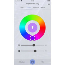 Ruban LED connecté Wi-Fi + BT, Couleurs RGB + Blance réglable, longu