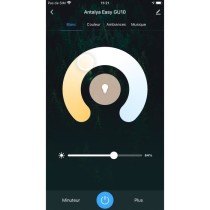 2 Ampoules connectées Wi-Fi + BT, GU10, Couleurs RGB + Blanc réglabl