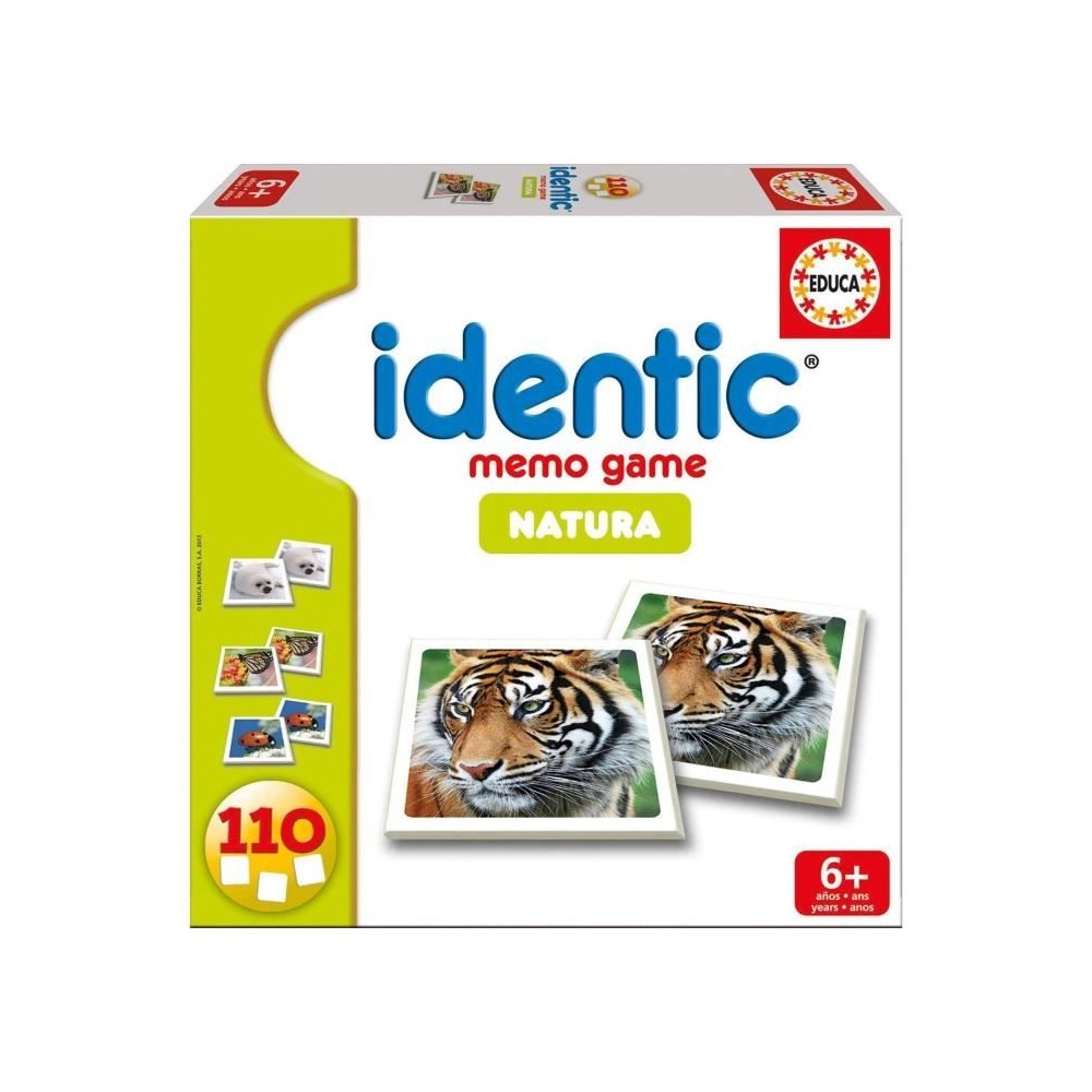 Jeu de mémoire - EDUCA - Identic Natura