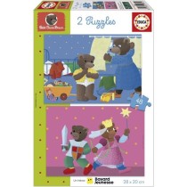 Puzzle - EDUCA - Petit Ours Brun : Ensemble de 2 puzzles de 48 pieces pour enfants des 4 ans