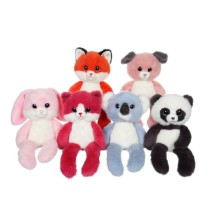 Peluche Chat Leggies - GIPSY TOYS - Framboise, 48 cm