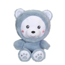 Peluche Ours Hoody Pets - GIPSY TOYS - Bleu, 24 cm