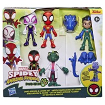 Coffret Héros dinosaures et Lizard, 5 figurines, jouet de super-héros préscolaire, a partir de 3 ans, Spidey et ses Amis