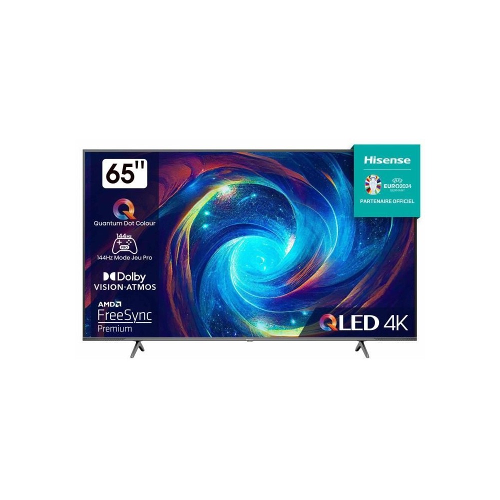 TV QLED - HISENSE - 65E79KQ Pro - 65 (164 cm) - Bords ultra fins - 4K UHD (3840x2160) - Dolby Vision IQ - Smart TV - 4xHDMI